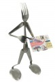 forked up art business card holder