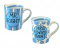 mr right and mrs always right mug set