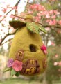 fairy house felt birdhouse