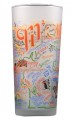 michigan frosted glass tumbler